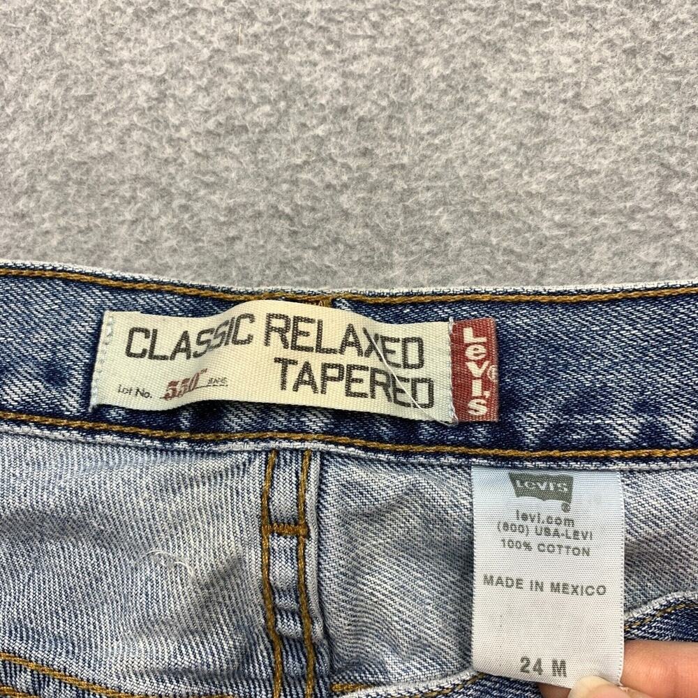 Levi's 550 Classic Relaxed Tapered Jeans Womens 24 Denim Country Cowgirl 90s Y2K - Picture 4 of 9